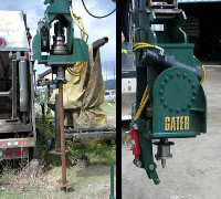 Gater Grapples Screw Pile Auger